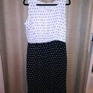 Cato black and white polk-a-dot dress size 18/20w